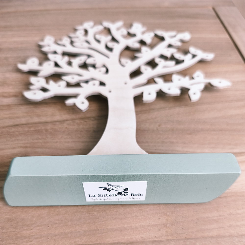 Arbre à boucles d'oreilles vert clair