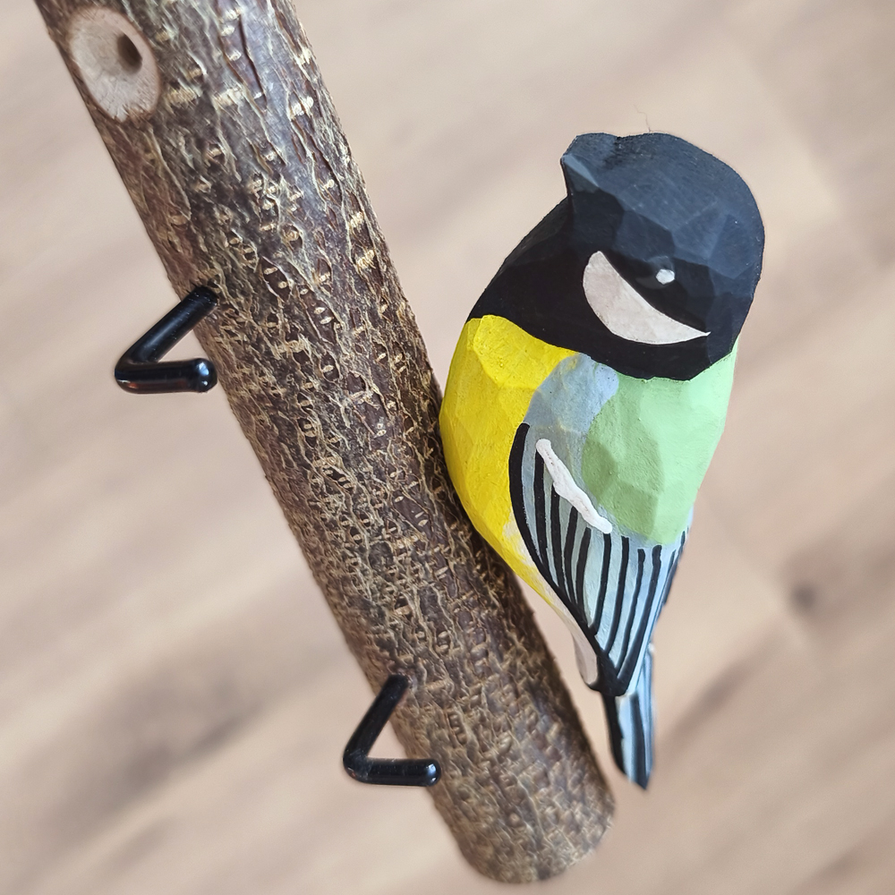 Oiseau Branche Mésange charbonnière 1