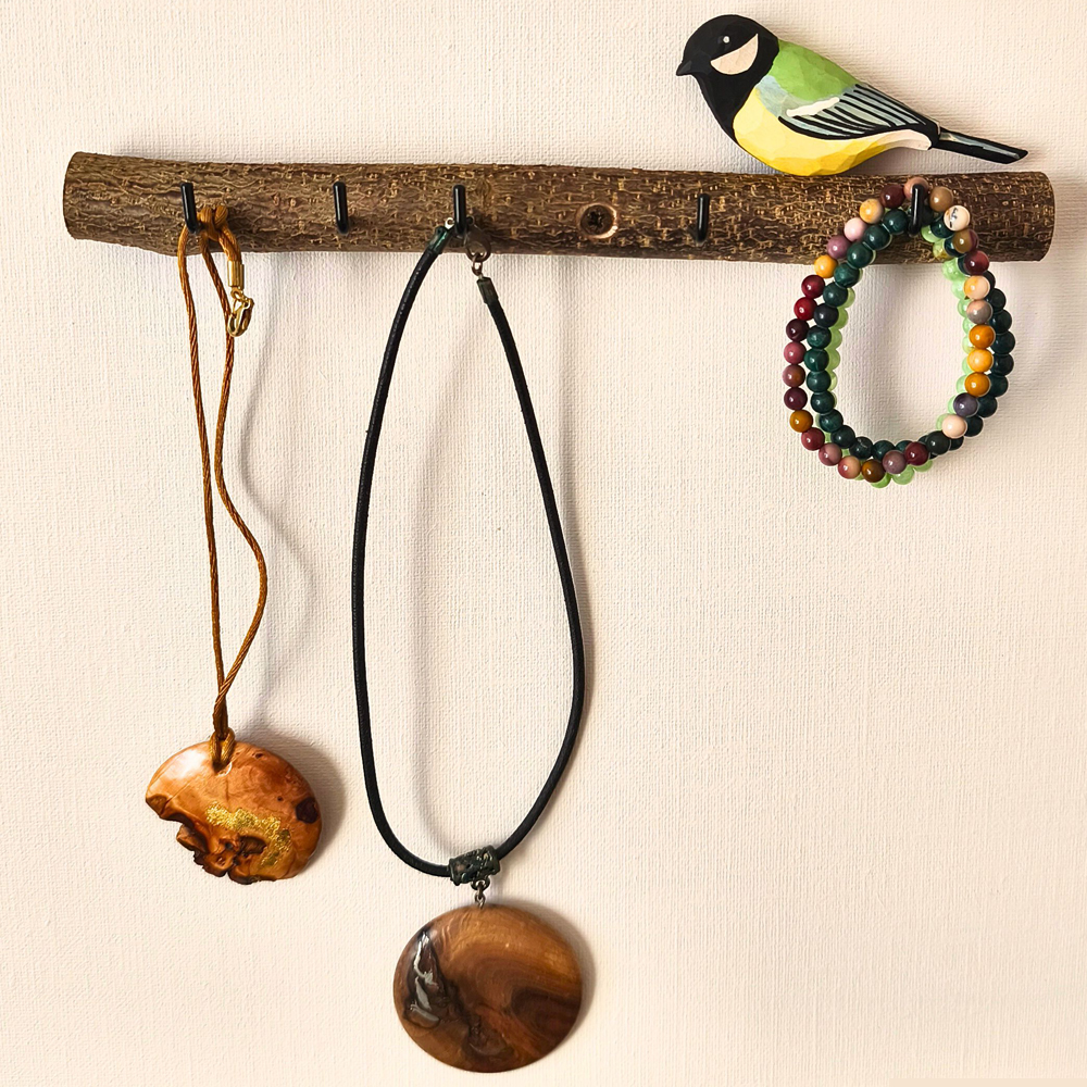 Oiseau Branche Mésange charbonnière 1 porte bijoux