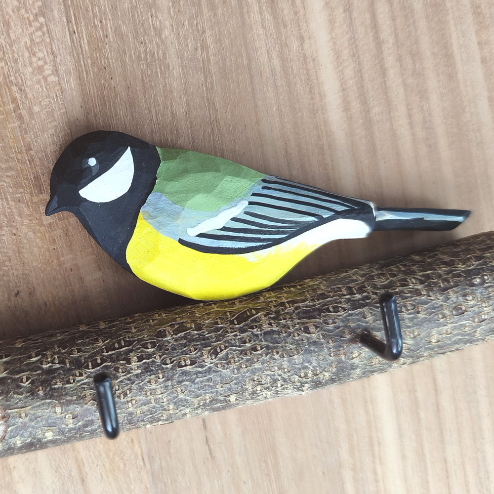 Oiseau Branche Mésange charbonnière 1