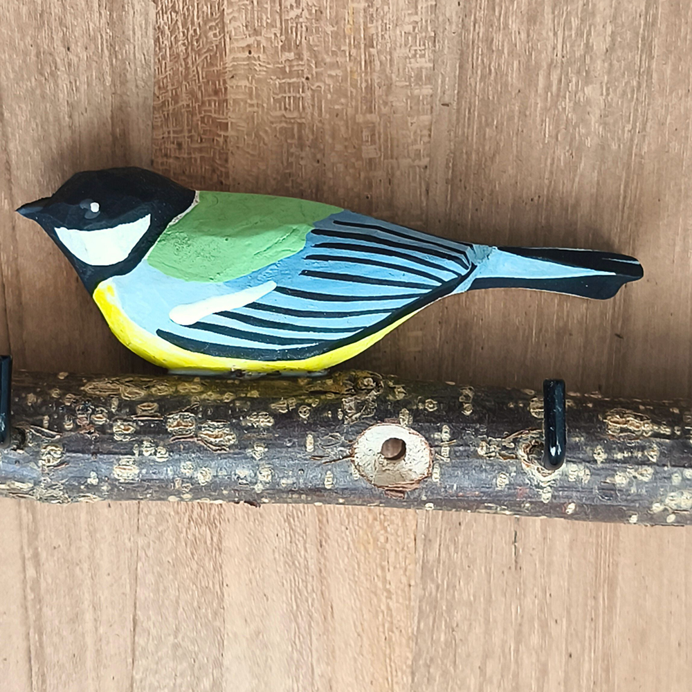 Oiseau Branche Mésange charbonnière 2