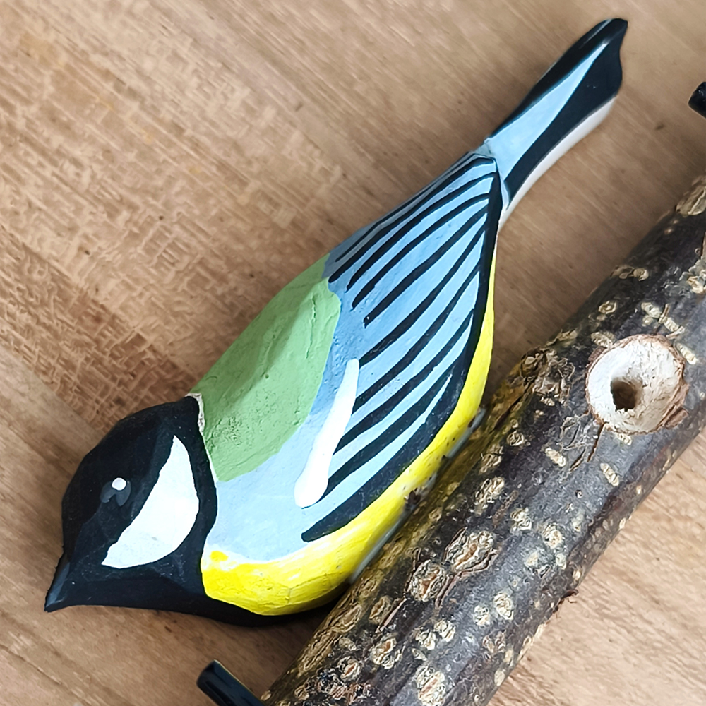 Oiseau Branche Mésange charbonnière 2