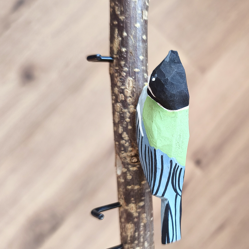 Oiseau Branche Mésange charbonnière 2