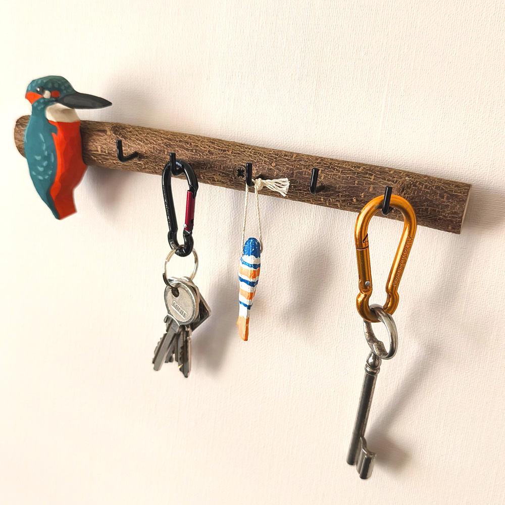 Oiseau Branche Martin pêcheur porte clés