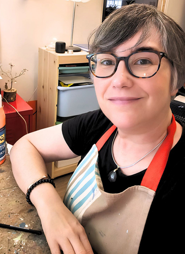 Portrait Leslie artisane la Sittelle de Bois